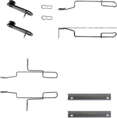 Mintex Brake Pad Accessory Fitting Kit Full Set Front Axle MBA1188 - image 2