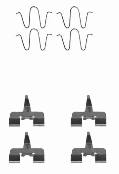 Mintex Brake Pad Accessory Fitting Kit Full Set Rear Axle MBA1207 - image 2