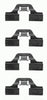 Mintex Brake Pad Accessory Fitting Kit Full Set Front Or Rear Axle MBA1211 thumbnail