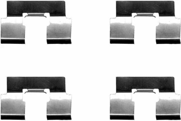 Mintex Brake Pad Accessory Fitting Kit Full Set Front Axle MBA1214 - image 2