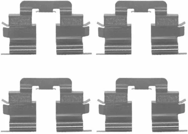 Mintex Brake Pad Accessory Fitting Kit Full Set Front Axle MBA1215 - image 2