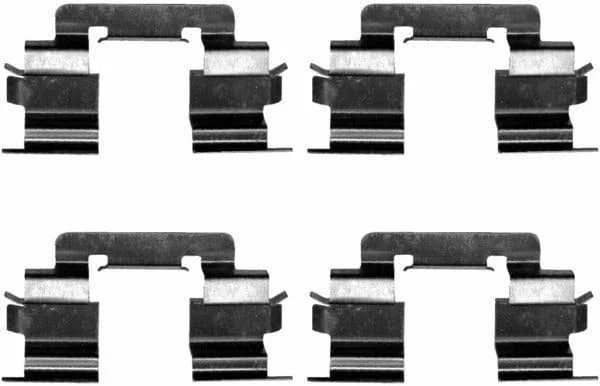 Mintex Brake Pad Accessory Fitting Kit Full Set Front Axle MBA1216 - image 2