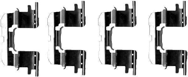 Mintex Brake Pad Accessory Fitting Kit Full Set Front Axle MBA1227 - image 3