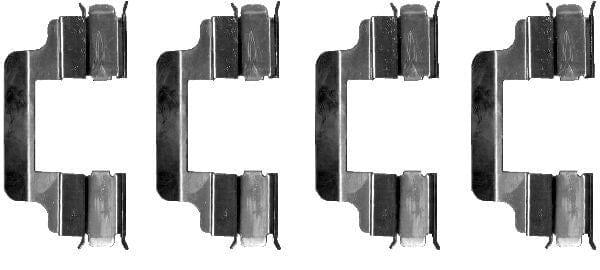 Mintex Brake Pad Accessory Fitting Kit Full Set Front Or Rear Axle MBA1230 - image 3