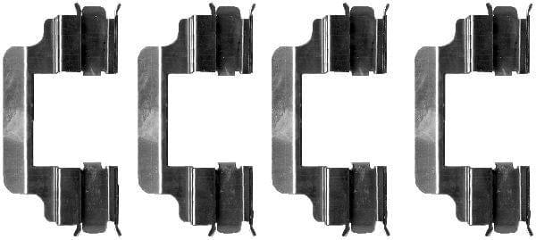 Mintex Brake Pad Accessory Fitting Kit Full Set Front Axle MBA1231 - image 3