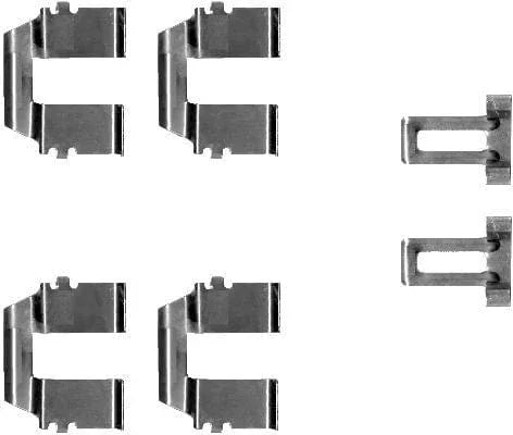 Mintex Brake Pad Accessory Fitting Kit Full Set Front Or Rear Axle MBA1233 - image 3