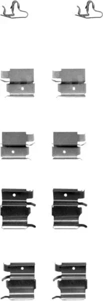 Mintex Brake Pad Accessory Fitting Kit Full Set Front Axle MBA1240 - image 2