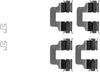 Mintex Brake Pad Accessory Fitting Kit Full Set Rear Axle MBA1245 thumbnail