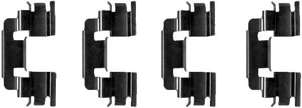 Mintex Brake Pad Accessory Fitting Kit Full Set Front Axle MBA1249 - image 3
