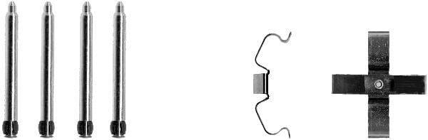 Mintex Brake Pad Accessory Fitting Kit Full Set Rear Axle MBA1266 - image 3