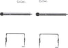 Mintex Brake Pad Accessory Fitting Kit Full Set Rear Axle MBA1267 thumbnail