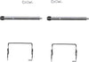 Mintex Brake Pad Accessory Fitting Kit Full Set Rear Axle MBA1267 thumbnail