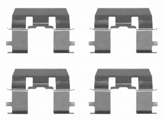 Mintex Brake Pad Accessory Fitting Kit Full Set Front Axle MBA1281 - image 3