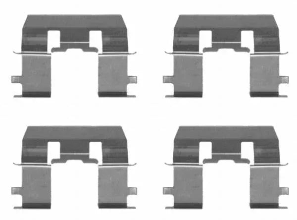 Mintex Brake Pad Accessory Fitting Kit Full Set Front Axle MBA1281 - image 2