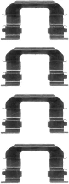 Mintex Brake Pad Accessory Fitting Kit Full Set Front Axle MBA1287 - image 2