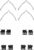 Mintex Brake Pad Accessory Fitting Kit Full Set Front Axle MBA1289 thumbnail