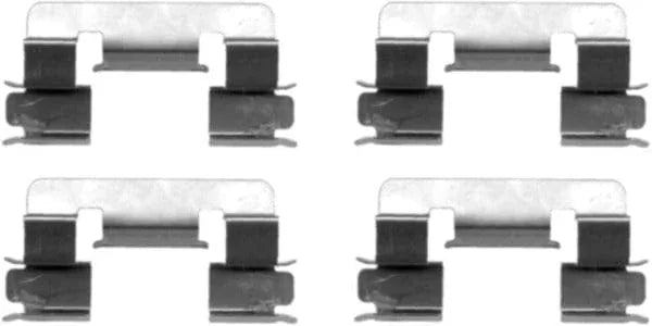 Mintex Brake Pad Accessory Fitting Kit Full Set Front Axle MBA1293 - image 2