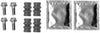 Mintex Brake Caliper Accessory Fitting Kit Full Set Front Or Rear Axle MBA1347A thumbnail