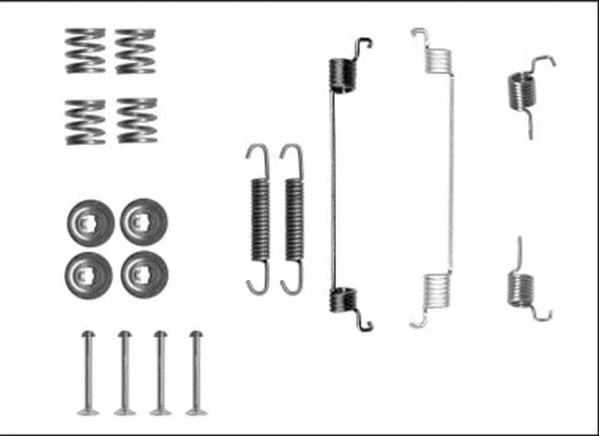 Mintex Brake Shoes Accessory Fitting Kit Rear Axle MBA14 - image 2
