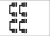 Mintex Brake Pad Accessory Fitting Kit Full Set Front Axle MBA1609 thumbnail