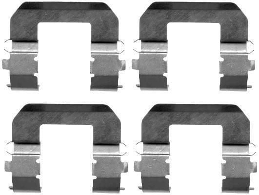 Mintex Brake Pad Accessory Fitting Kit Full Set Front Axle MBA1617 - image 3