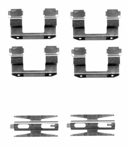 Mintex Brake Pad Accessory Fitting Kit Full Set Front Axle MBA1618 - image 2