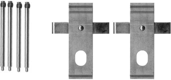 Mintex Brake Pad Accessory Fitting Kit Full Set Front Axle MBA1634 - image 2