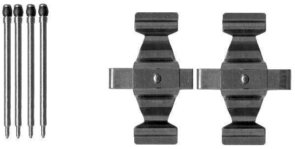 Mintex Brake Pad Accessory Fitting Kit Full Set Front Axle MBA1643 - image 3