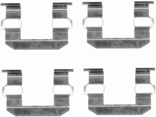 Mintex Brake Pad Accessory Fitting Kit Full Set Front Axle MBA1645 - image 2
