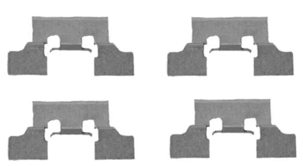 Mintex Brake Pad Accessory Fitting Kit Full Set Rear Axle MBA1647 - image 3
