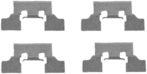Mintex Brake Pad Accessory Fitting Kit Full Set Rear Axle MBA1647 - image 2