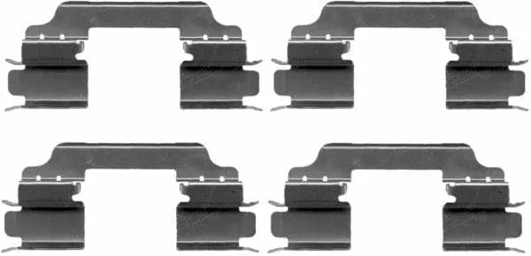 Mintex Brake Pad Accessory Fitting Kit Full Set Front Axle MBA1649 - image 2