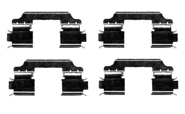 Mintex Brake Pad Accessory Fitting Kit Full Set Front Axle MBA1654 - image 3