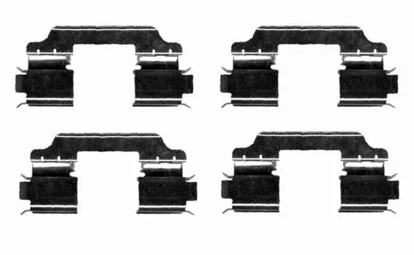 Mintex Brake Pad Accessory Fitting Kit Full Set Front Axle MBA1654 - image 2