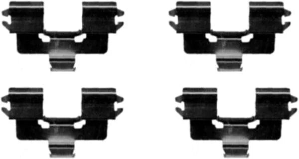 Mintex Brake Pad Accessory Fitting Kit Full Set Rear Axle MBA1666 - image 2
