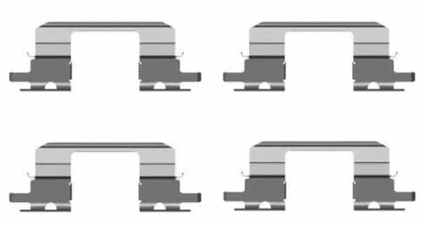 Mintex Brake Pad Accessory Fitting Kit Full Set Front Axle MBA1672 - image 2