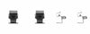 Mintex Brake Pad Accessory Fitting Kit Full Set Rear Axle MBA1673 thumbnail