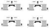 Mintex Brake Pad Accessory Fitting Kit Full Set Front Axle MBA1677 thumbnail