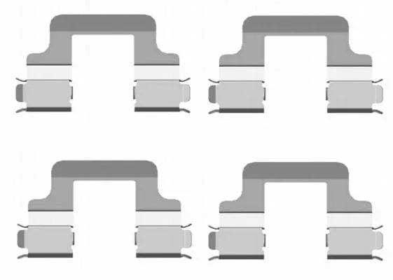 Mintex Brake Pad Accessory Fitting Kit Full Set Rear Axle MBA1679 - image 3