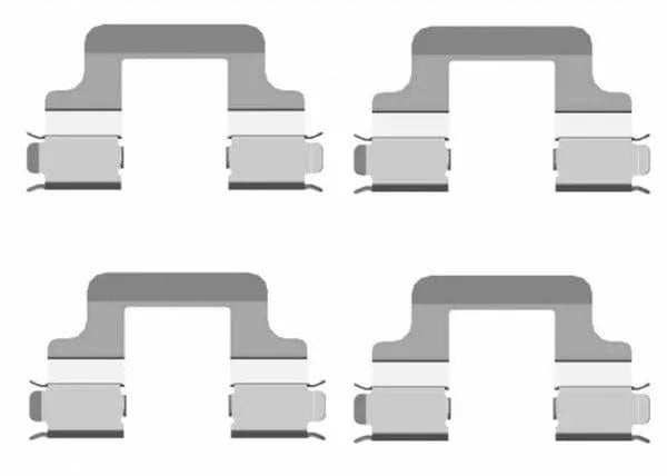 Mintex Brake Pad Accessory Fitting Kit Full Set Rear Axle MBA1679 - image 2