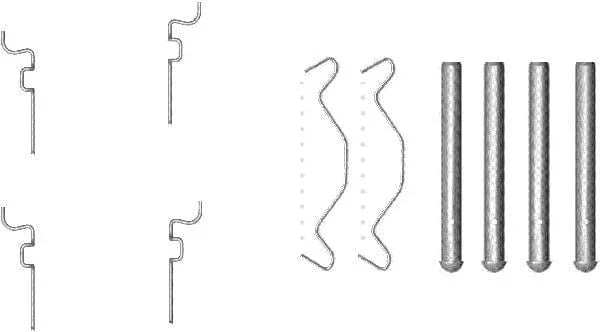 Mintex Brake Pad Accessory Fitting Kit Full Set Rear Axle MBA1683 - image 3