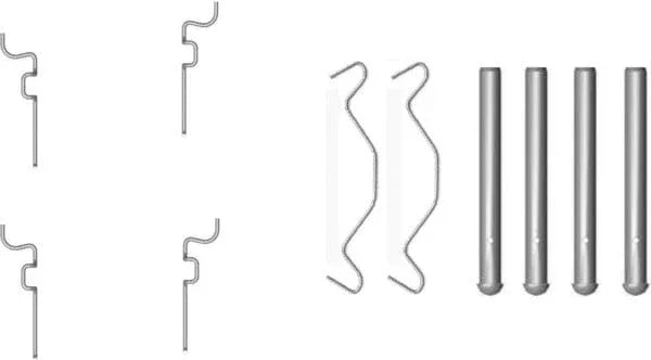 Mintex Brake Pad Accessory Fitting Kit Full Set Rear Axle MBA1683 - image 2
