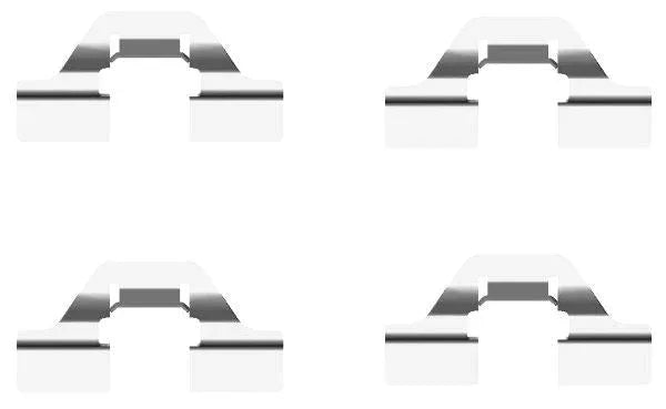 Mintex Brake Pad Accessory Fitting Kit Full Set Rear Axle MBA1684 - image 3