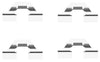 Mintex Brake Pad Accessory Fitting Kit Full Set Rear Axle MBA1684 thumbnail