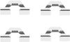 Mintex Brake Pad Accessory Fitting Kit Full Set Rear Axle MBA1684 thumbnail