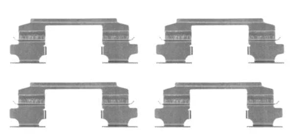 Mintex Brake Pad Accessory Fitting Kit Full Set Front Axle MBA1686 - image 3