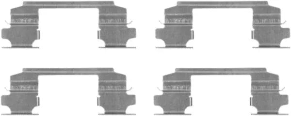 Mintex Brake Pad Accessory Fitting Kit Full Set Front Axle MBA1686 - image 2