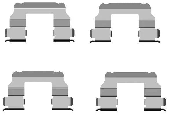 Mintex Brake Pad Accessory Fitting Kit Full Set Rear Axle MBA1689 - image 3