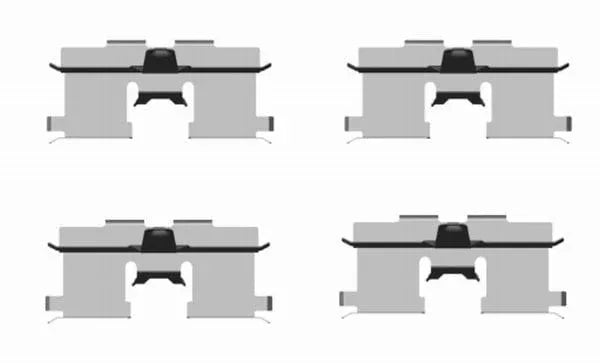 Mintex Brake Pad Accessory Fitting Kit Full Set Rear Axle MBA1692 - image 3