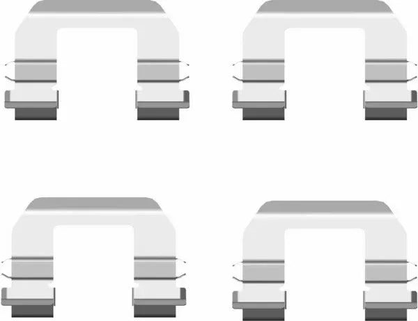 Mintex Brake Pad Accessory Fitting Kit Full Set Front Axle MBA1693 - image 2
